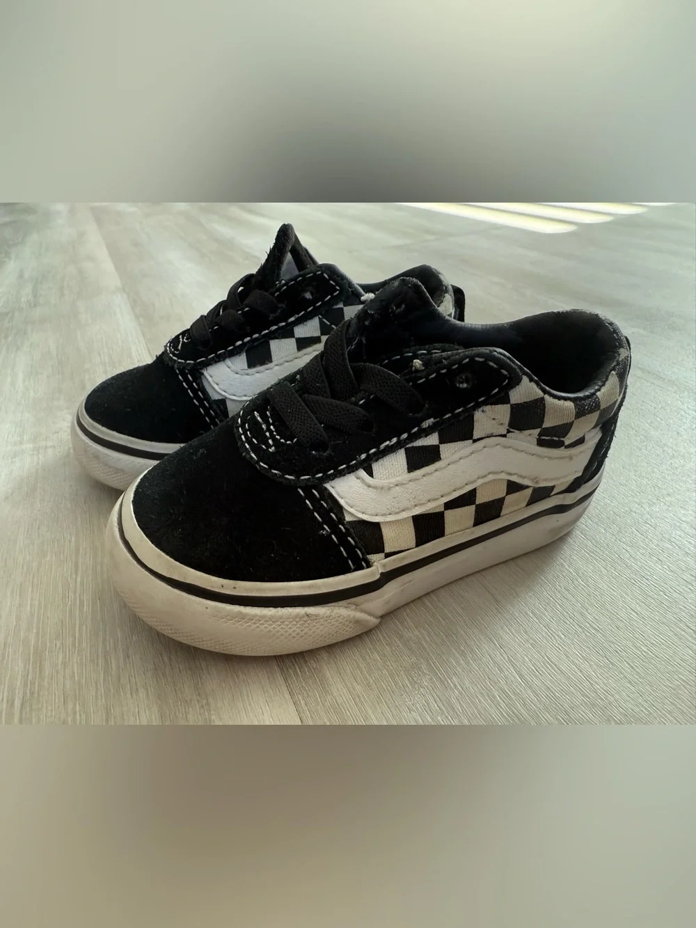 Infant size 4 vans checkered print